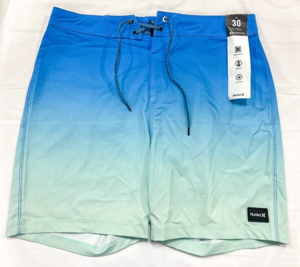 men’s blue ombré swim trunks