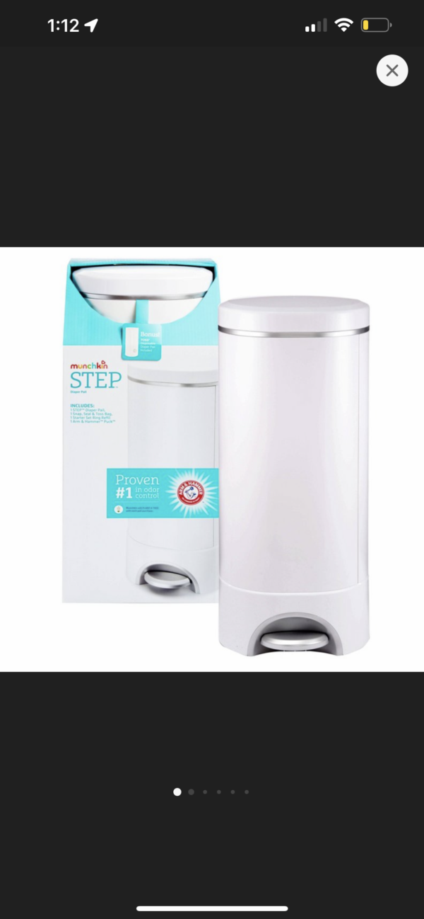 munchkins step diaper pail