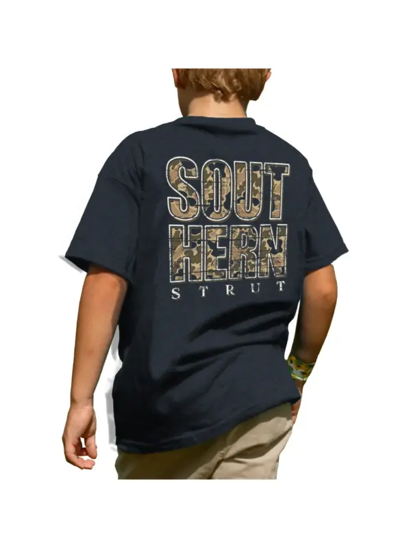 boy’s southern camo tee