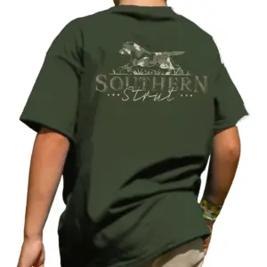 boy’s southern strut camo pup tee