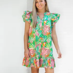 green paradise dress