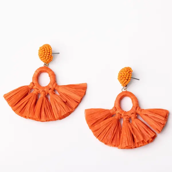 orange alexa earrings